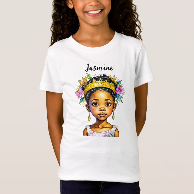 Camiseta Princesa de Cor Personalizada (Frente)