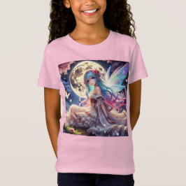 Camiseta Princesa de Fada de Lua de Anime, em Jardim