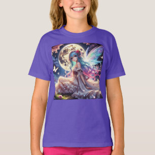 Camiseta Princesa de Fada de Lua de Anime, em Jardim