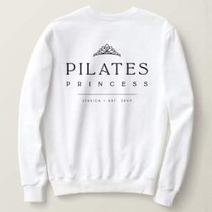 Camiseta Princesa de Pilates Minimalista Preto e Branco Sim