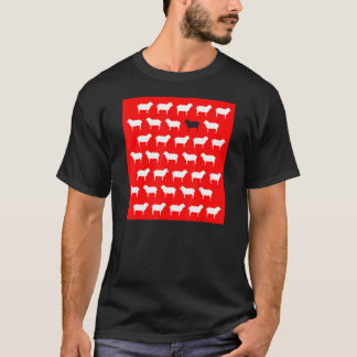 Camiseta Princesa Diana Black White Sheep Red E Muitos Outr