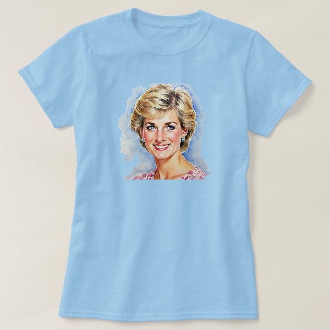 Camiseta Princesa Diana da Inglaterra, Princesa de Gales (Frente do Design)
