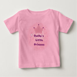 Camiseta Princesa do Bebê do pai