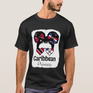 Camiseta Princesa do Caribe Trinidad Tobago & Mistura Domin