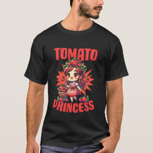 Camiseta Princesa do Tomate Jardim de Frutas Vegana Amante 