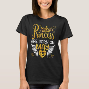 Camiseta Princesa É Nascer Na Irmã 15 Feliz De Aniversário