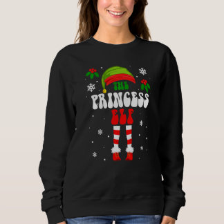Camiseta Princesa Elf Correspondência Grupo Familiar Natal 