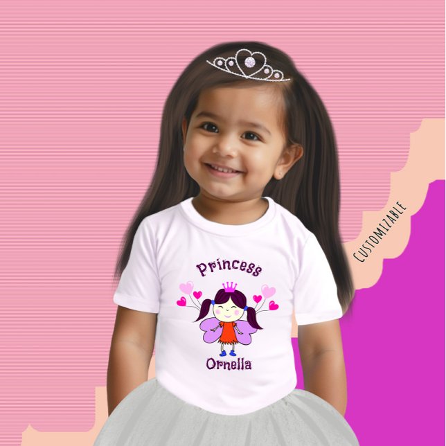 Camiseta Princesa engraçada com balões (Criador carregado)