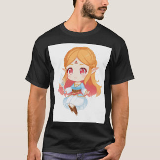 Camiseta Princesa Estilo Chibi Hylian