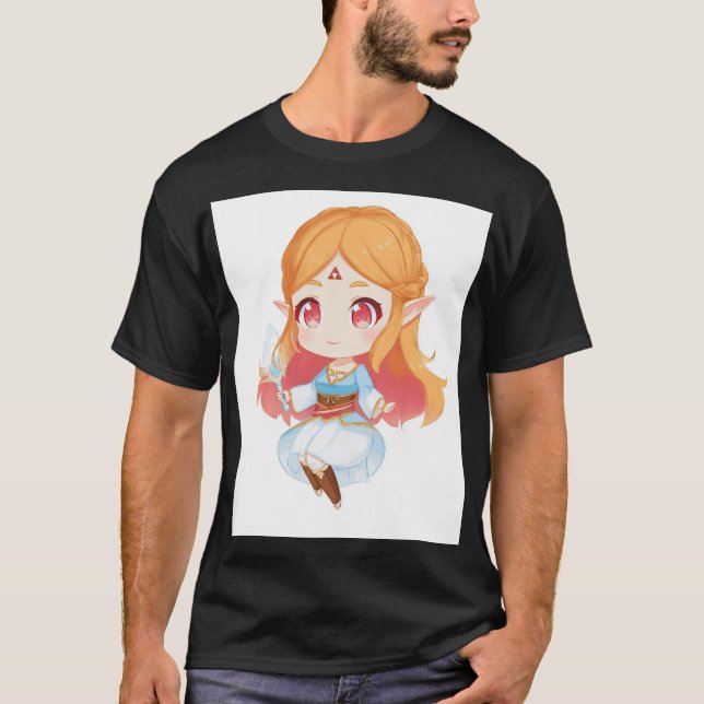 Camiseta Princesa Estilo Chibi Hylian (Frente)