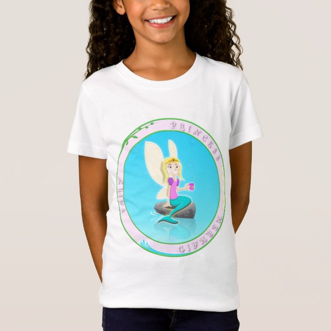 Camiseta Princesa Fada Sereia T (Frente)