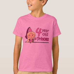 Camiseta Princesa Idade 4