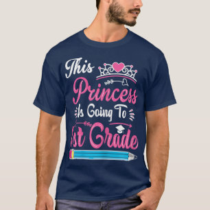 Camiseta Princesa indo para a rua 100Para garotas de volta