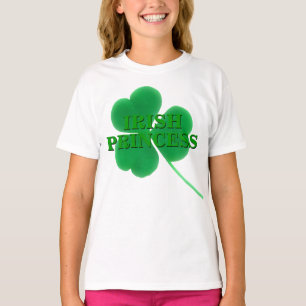 Camiseta Princesa irlandesa do trevo   do dia de St Patrick