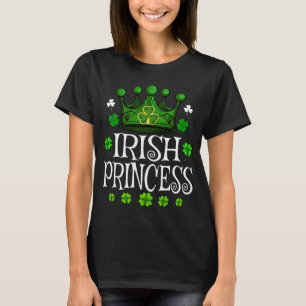 Camiseta Princesa Irlandesa Rua do Dia de Patrick Shamrock