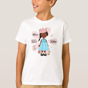 Camiseta Princesa Irmã Africana Americana