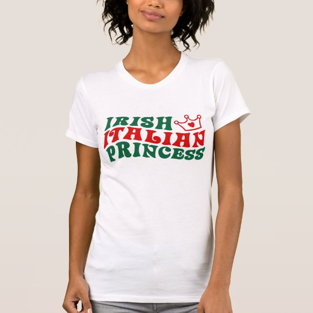 Camiseta Princesa italiana irlandesa (Frente)