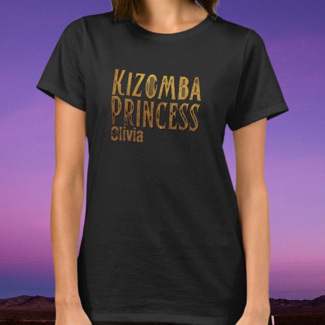 Camiseta Princesa Kizomba amarela (Criador carregado)