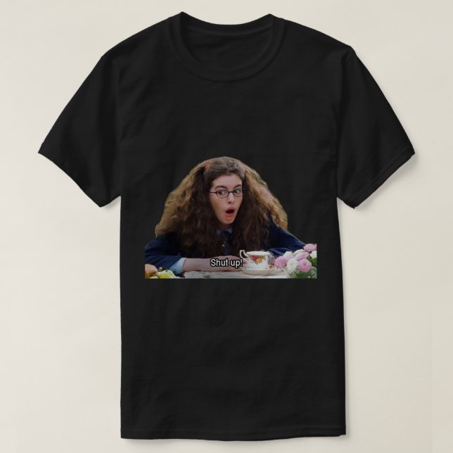 Camiseta Princesa Mia Thermopolis - Cala a boca Sticker.png (Frente do Design)