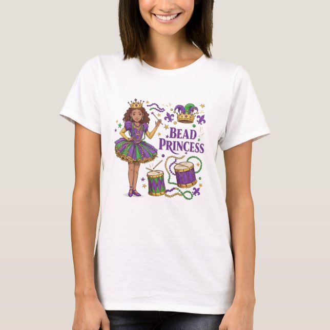 Camiseta Princesa Miçanga - Mardi Gras (Frente)