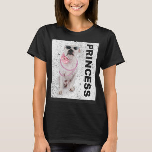 Camiseta Princesa Mulher Staffordshire Bull Terrier Staffi