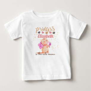 Camiseta Princesa (NOME) É O Gato Que Mede Garotas Chá Ro