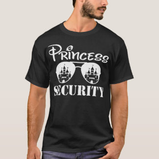 Camiseta Princesa Pai da Equipe de Segurança Mãe Festa de a