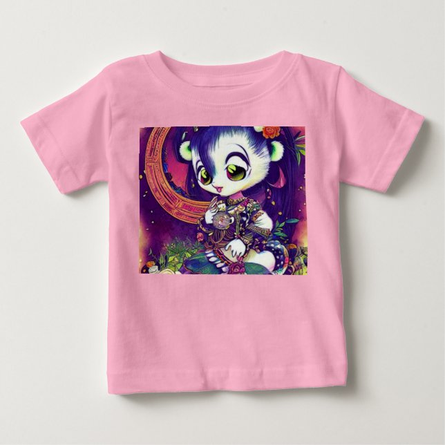 Camiseta Princesa Panda Violet Dreams- (Frente)
