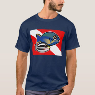 Camiseta Princesa Parrotfish & Baby Dive Flag