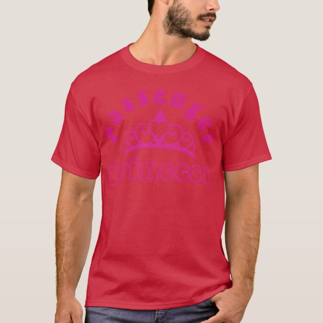 Camiseta Princesa Passageira Para Amigo E Amigo (Frente)