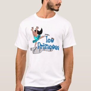 Camiseta Princesa patinagem artística do gelo