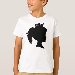 Camiseta Princesa preta Silhueta