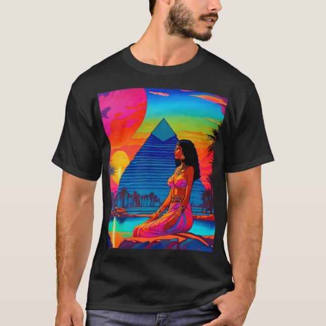 Camiseta Princesa Psicodélica Rosa Pinheira (Frente)