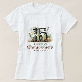 Camiseta Princesa Quinceanera 15 Festa de aniversário