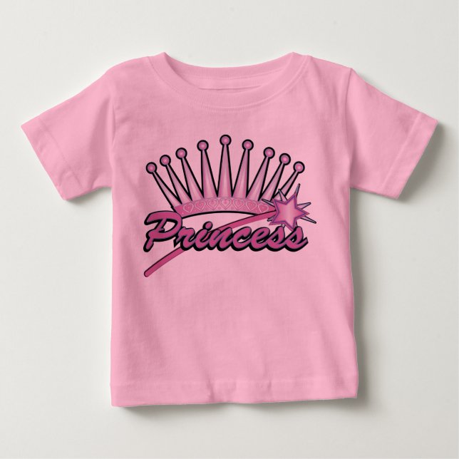 Camiseta Princesa Rosa Coroa (Frente)