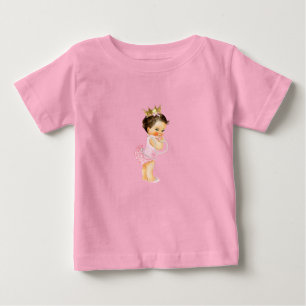Camiseta Princesa Rosa & Dourado