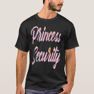Camiseta Princesa Rosa Segurança Grande Irmão Aniversário d