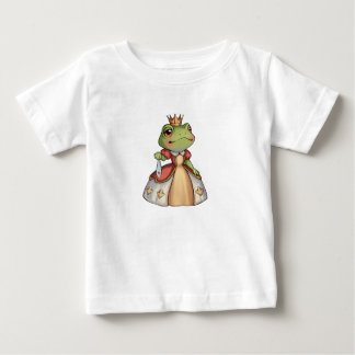 Camiseta Princesa sapo com uma coroa e um vestido