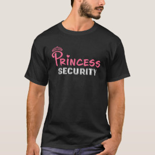 Camiseta Princesa Security Birthday Halloween Party Engraça