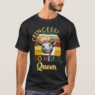 Camiseta Princesa Sem Heifer Queen Vintage Bovinos