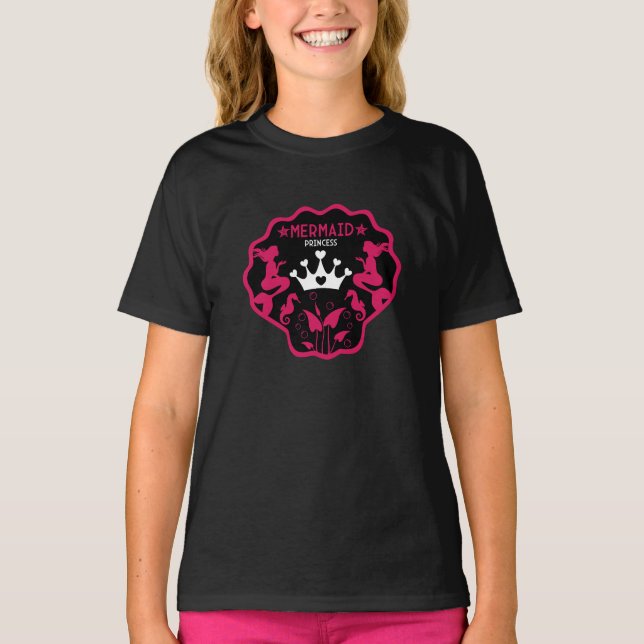 Camiseta Princesa Sereia Menina (Frente)