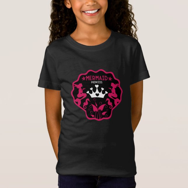 Camiseta Princesa Sereia Menina (Frente)