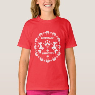 Camiseta Princesa Sereia Menina