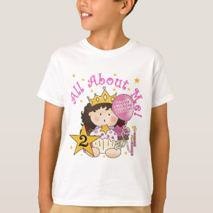 Camiseta Princesa Sobre Mim segundo aniversário