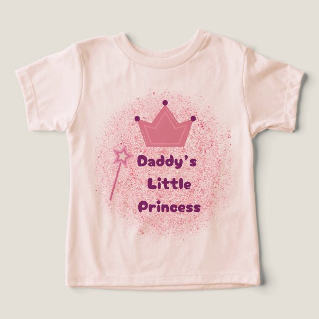 Camiseta Princesa Toddler do pai (Design frontal)
