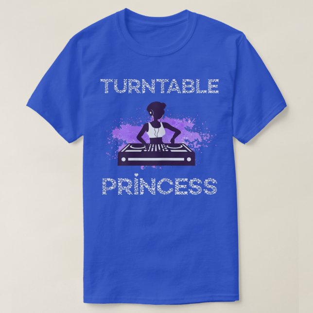 Camiseta Princesa Turnável DJ Beatmaker Dance Music DJ Pro (Frente do Design)