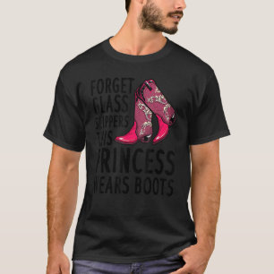 Camiseta Princesa Usa Botas Cowgirl País Ocidental Garota