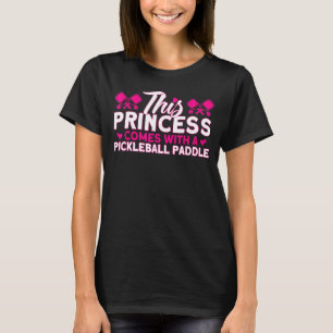 Camiseta Princesa-Vintage-Pickleball com Pickleball