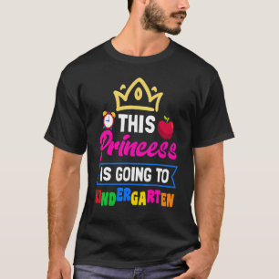 Camiseta Princesa Voltando Ao Jardim De Infância À Escola