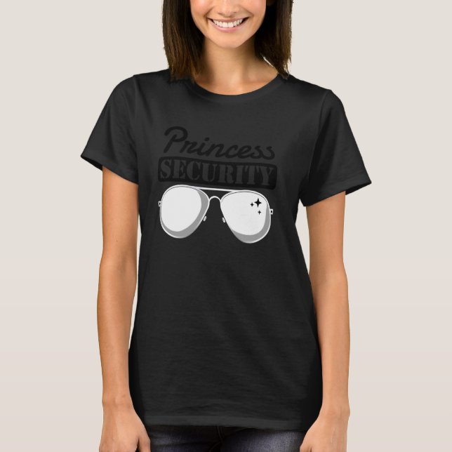 Camiseta Princesas de Figuras de Pai do Princesa Security H (Frente)